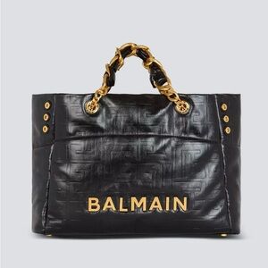 Balmain 1945 supple leather tote bag
